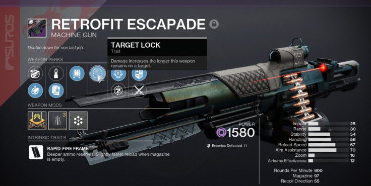 Destiny 2 Retrofit Escapade Perk