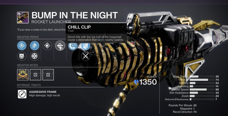 Destiny 2 Bump in the Night Perk