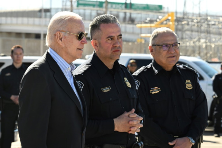 Biden discussed a surge in illegal immigration with border officers in El Paso, Texas