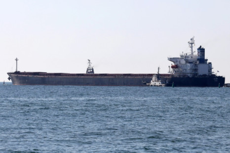 A file picture of the Marshall Islands-flagged bulk carrier M/V Glory leaving the Ukrainian port of Chornomorsk on August 7, 2022