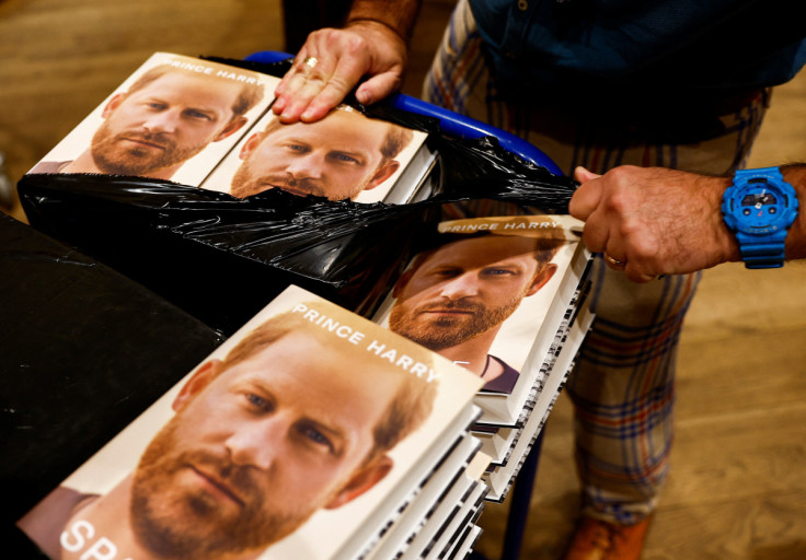 Britain's Prince Harry's autobiography 'Spare' displayed at Waterstones bookstore, in London