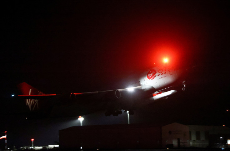 Britain's first satellite launch takes off from Cornwall Airport Newquay, in Cornwall