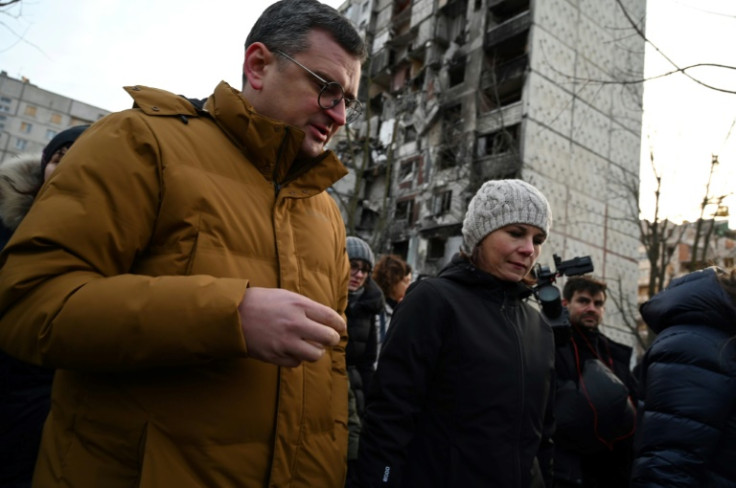 German Foreign Minister Annalena Baerbock made an unannounced visit to Kharkiv