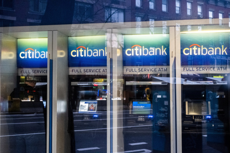 Citi Bank ATMs are seen in New York