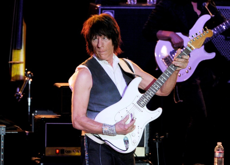 British guitarist Jeff Beck, seen here during a show in 2013 in Los Angeles, died on January 10, 2023 at the age of 78