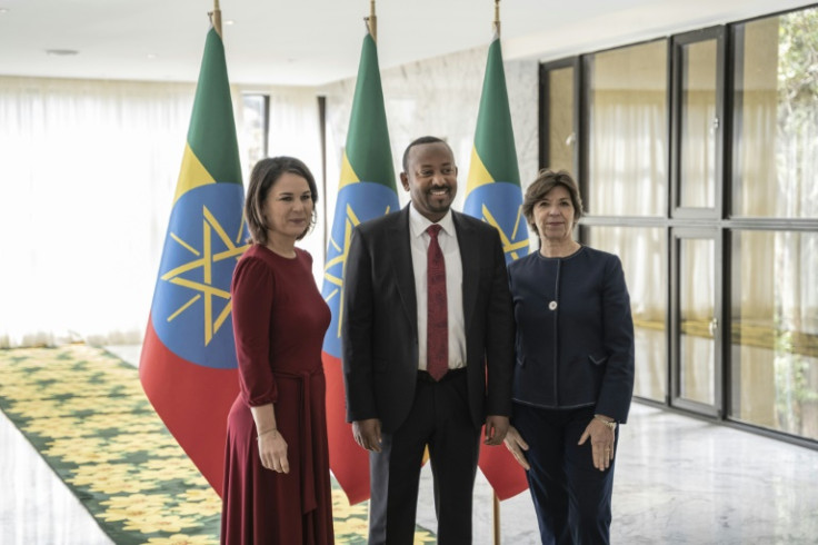 The French and German foreign ministers met with Prime Minister Abiy Ahmed on their joint visit to Ethiopia