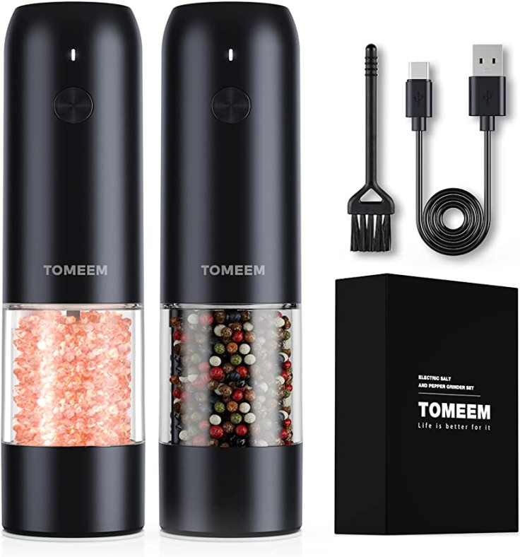 Tomeen Electric Salt and Pepper Grinder Set 
