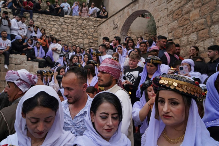 The lawmakers' text condemns 'indescribable atrocities' and "tyrannical injustice" carried out by IS fighters 'with the intention of completely wiping out the Yazidi community'
