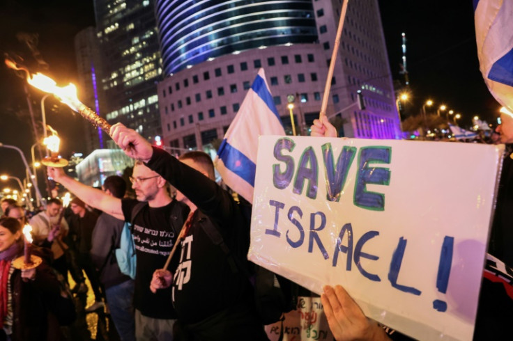 Protest is largest since Netanyahu's new government came to power in late December