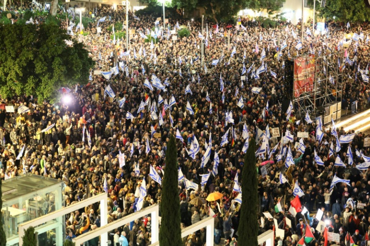 Opposition parties had called on Israelis to join the demonstration to