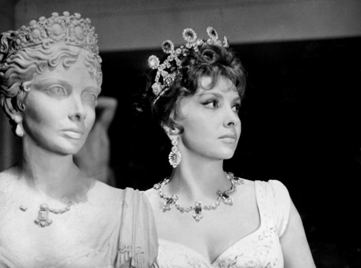 Italian actress Gina Lollobrigida poses during the shooting of "Imperial Venus" in 1962
