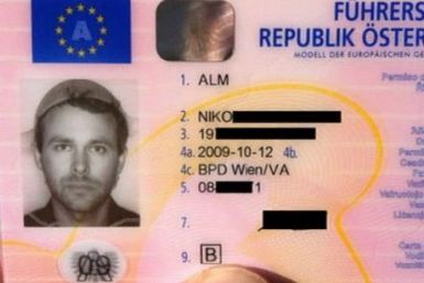 Niko Alm&#039;s drivers license