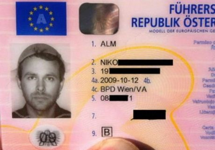 Niko Alm&#039;s drivers license