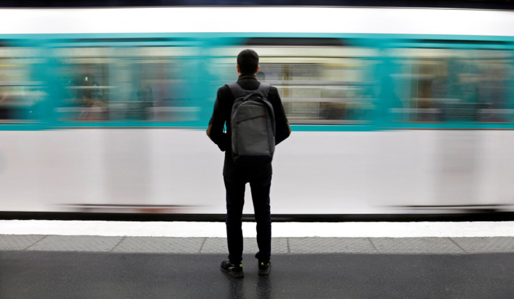 Paris' Metro on the eve of a strike against the pension reform