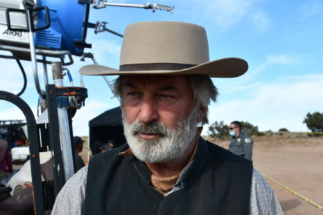 Alec Baldwin on set after the death of cinematographer Halyna Hutchins at the Bonanza Creek Ranch in Santa Fe, New Mexico
