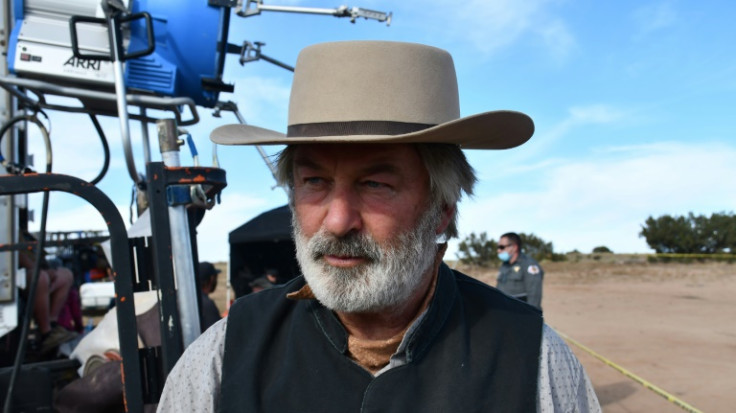 Alec Baldwin on set after the death of cinematographer Halyna Hutchins at the Bonanza Creek Ranch in Santa Fe, New Mexico