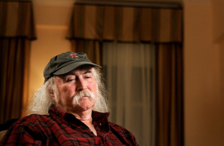 Musician David Crosby poses for a portrait before an interview regarding his new autobiography in New York