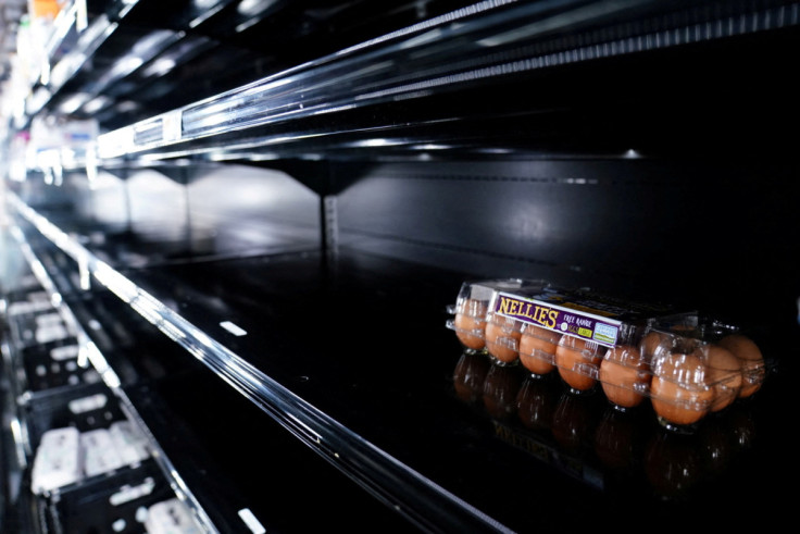 Low stock store shelves in Washington