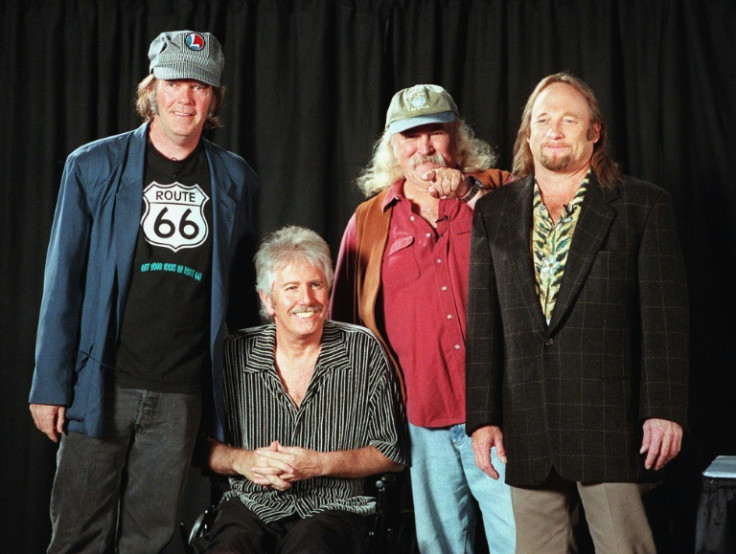 (L-R) Neil Young, Graham Nash, David Crosby and Stephen Stills had many ups and down as a band