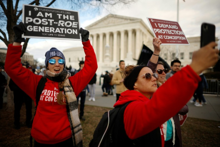 Anti-abortion activists make their vices heard in Washington on January 20, 2023