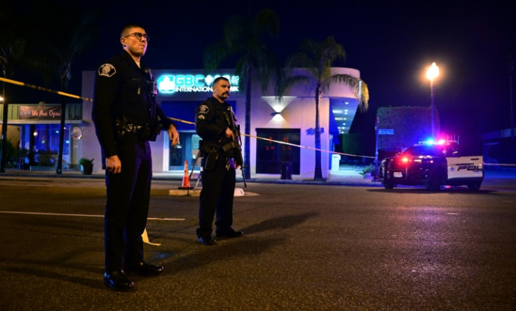 Police said the suspect was still at large, hours after the shooting in Monterey Park, east of downtown Los Angeles