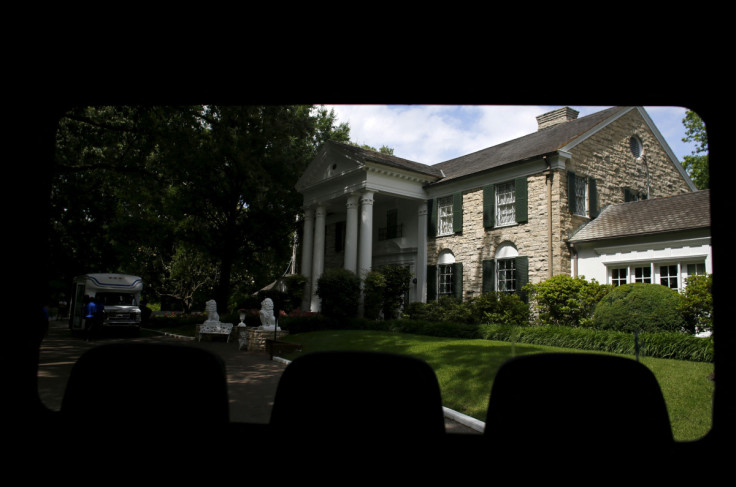 Elvis Presley's estate Graceland is shown during a tour of the entertainers home in Memphis