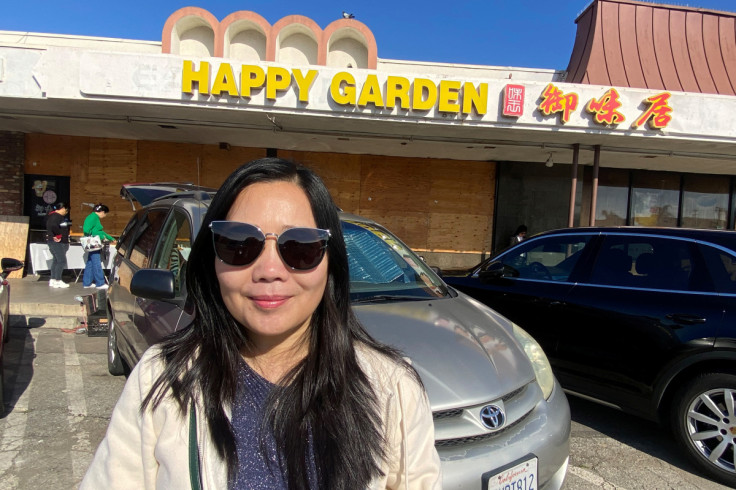 Chinese immigrant Li Xia poses in Monterey Park