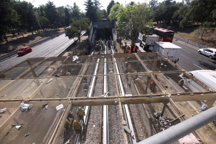 Subway train collision in Mexico City