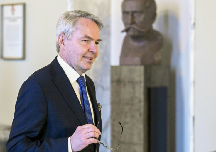 Pekka Haavisto in Helsinki on Tuesday, saying Finland might have to join NATO without its neighbour Sweden