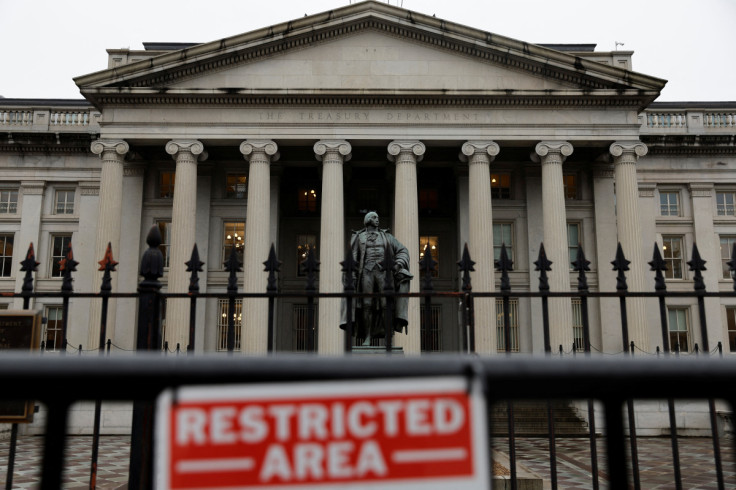 A general view of the U.S. Treasury building in Washington