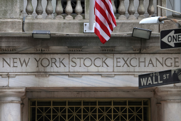 Signage is seen at the New York Stock Exchange (NYSE) in Manhattan, New York City