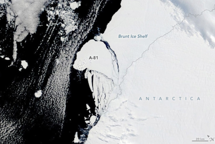 Iceberg, NASA, Satellite, Brunt Ice Shelf, Calving,