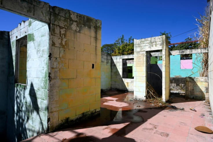 A house abandoned under threat from gangs, and since recovered, in the San Salvador suburb of La Campanera