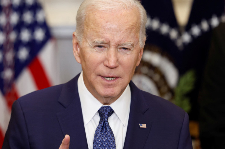 U.S. President Biden speaks about continued support for Ukraine at the White House in Washington