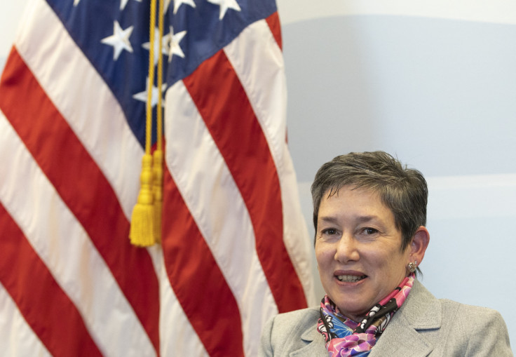 Pagan U.S. ambassador to the WTO poses after an interview with Reuters in Geneva