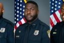 This combination of photos from the Memphis Police Department shows, former police officers (L-R) Demetrius Haley, Desmond Mills, Emmitt Martin, Tadarrius Bean, and Justin Smith