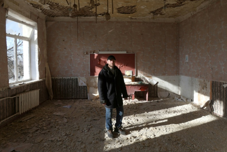 The school was one of hundreds across Ukraine  UNICEF says have been damaged or destroyed since Russia invaded in February