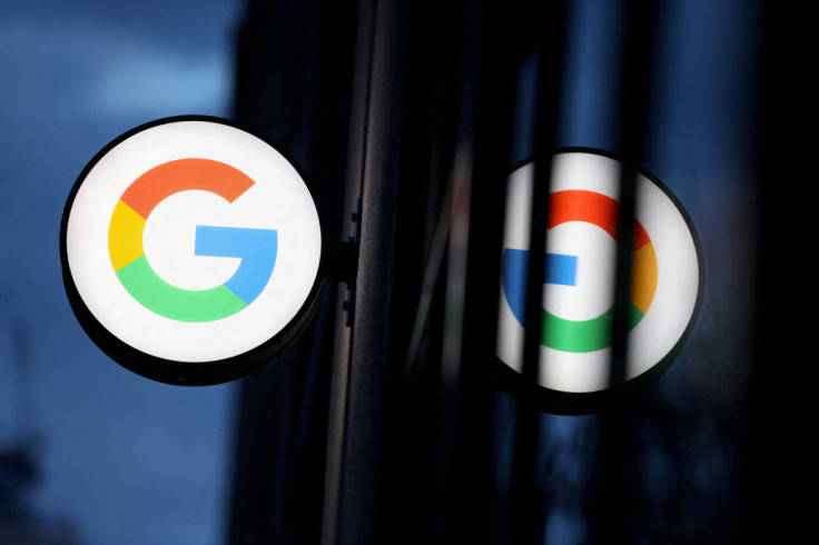 The logo for Google LLC is seen at the Google Store Chelsea in Manhattan, New York City