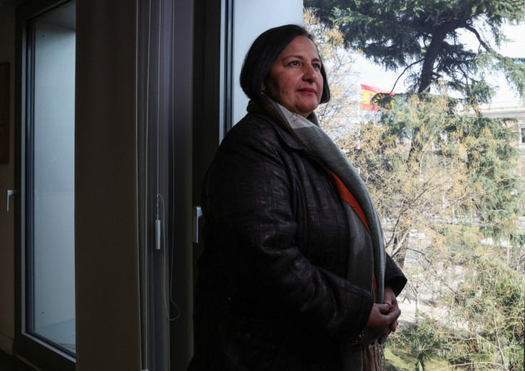 Exiled Venezuelan opposition lawmaker Dinorah Figuera poses for a portrait before an interview with Reuters, in Madrid