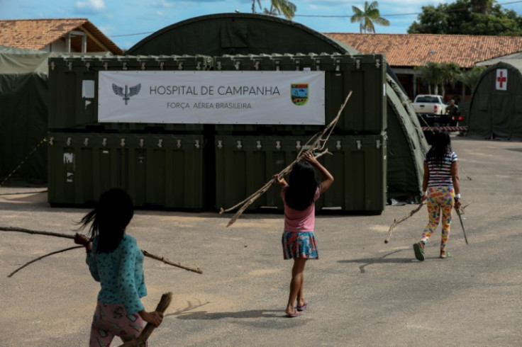 A field hospital has been set up in Boa Vista outside the Indigenous health center to help stem the health crisis