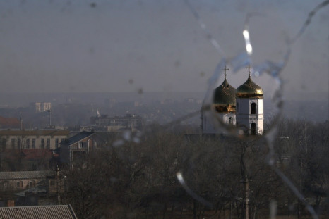 A church in Bakhmut in Ukraine's eastern Donetsk region, whose capture Russia has made its main military objective