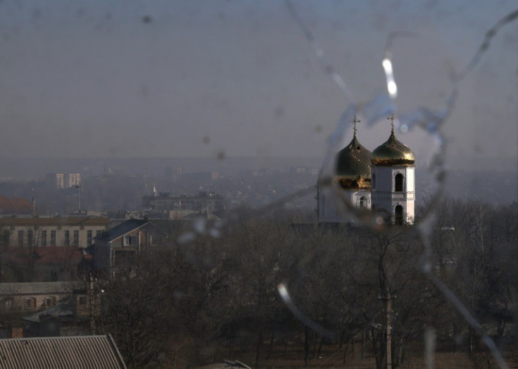 A church in Bakhmut in Ukraine's eastern Donetsk region, whose capture Russia has made its main military objective