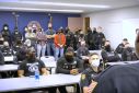 Memphis Police officers attend SCORPION unit roll call