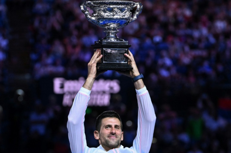 Serbia's Novak Djokovic after winning the Australian Open
