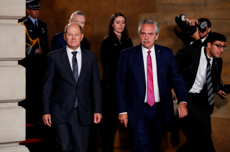 German Chancellor Scholz meets with Argentina's President Fernandez, in Buenos Aires