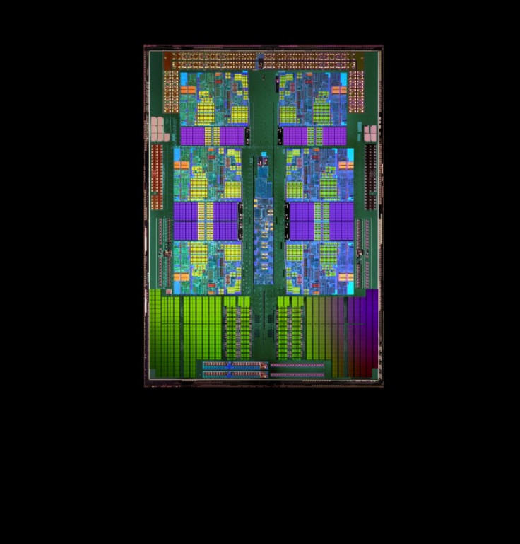 An AMD Opteron processor. AMD is launching a line of chips in the hope of taking market share from Intel in the PC market. 