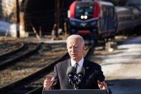  U.S. President Biden touts infrastructure spending on the Frederick Douglass Tunnel project in Baltimore, Maryland