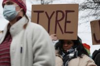 People participate in a protest after the death of Tyre Nichols, in Memphis