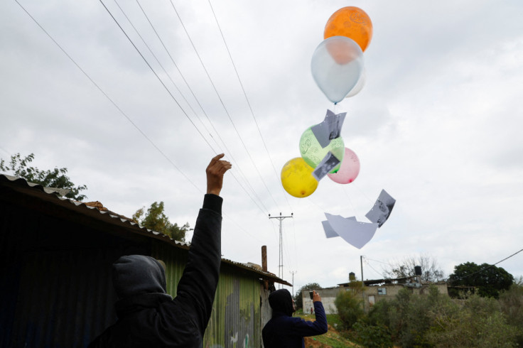 Protest in solidarity with Palestinian prisoners held in Israel jails, at Erez crossing in the northern Gaza Strip