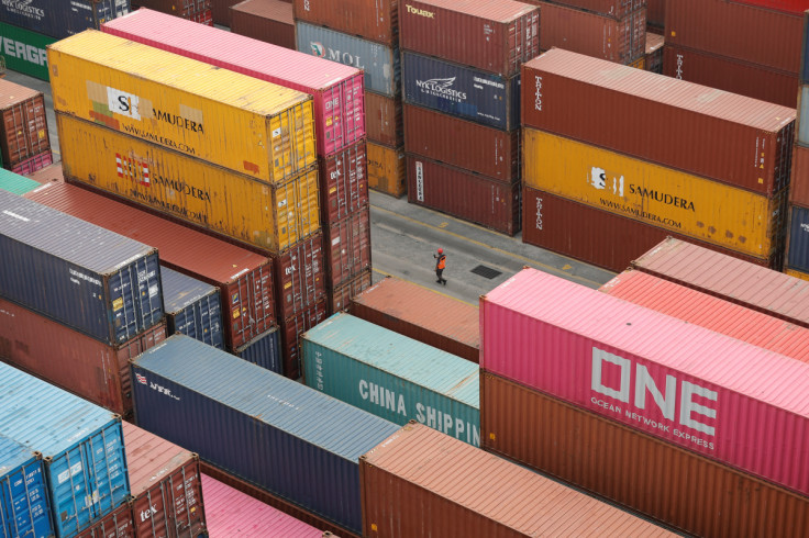 Container terminal at the Tanjung Priok port in Jakarta